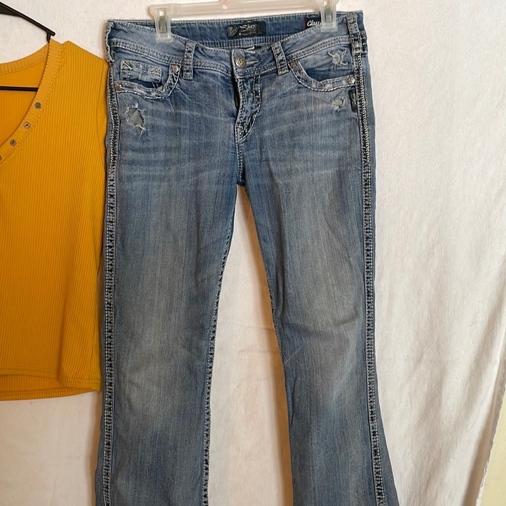 Womens Silver denim jeans 30x31